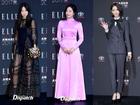 Yoona diện style menswear - mỹ nhân 'Hậu duệ mặt trời' sến sẩm với váy hồng