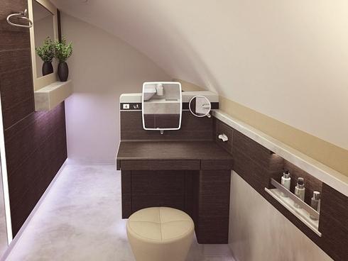 Khoang máy bay giường đôi như phòng khách sạn