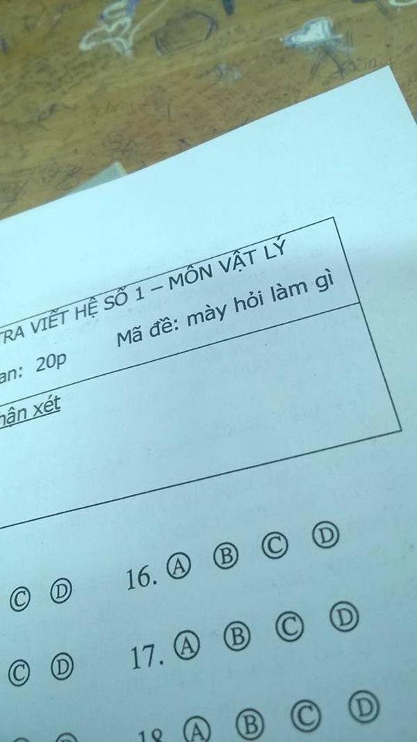 Thầy giáo chất nhất quả đất với loạt mã đề thi khiến học sinh tắt điện-2