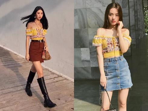 Cùng 'phải lòng' áo trễ vai, Khánh Linh - Quỳnh Anh Shyn diện street style cực bắt mắt