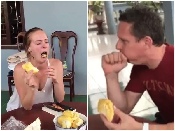 Clip hài: Khách nước ngoài chỉ biết hét lên Oh my god khi ăn thử trái sầu riêng-1