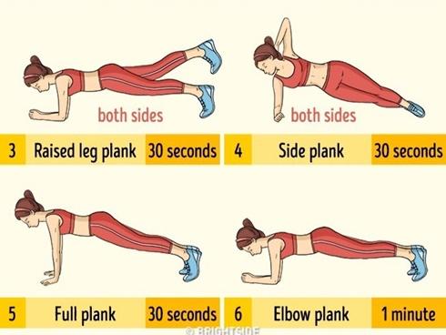 Tập 6 động tác giữ yên trong 5 phút: Phần mỡ thừa sẽ biến mất tự nhiên chỉ sau 1 tháng