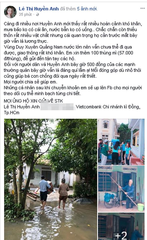 Bà Tưng bức xúc khi việc thiện nguyện ở vùng lũ bị cho là làm màu-1