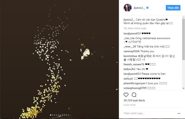 Jiyeon (T-ara) cám ơn fan bằng tiếng Việt: ‘Mình sẽ không quên đâu’-1