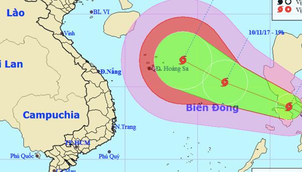 Dự báo thời tiết 10/11: Biển Đông hứng bão số 13-1