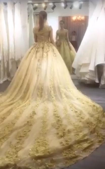 Lộ clip Lâm Khánh Chi mặc váy cưới lộng lẫy trước giờ xuất giá-1