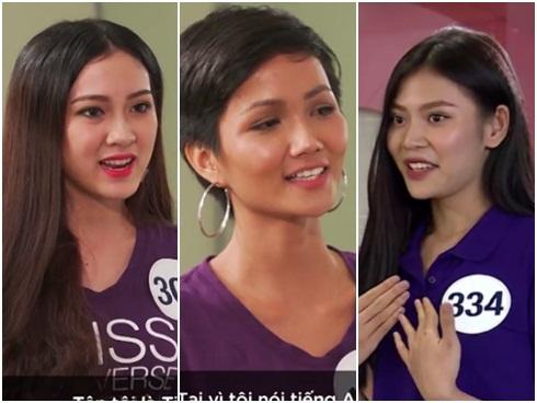 Hoàng Thùy và Mâu Thủy kẻ 9, người 10 khi trổ tài nói tiếng Anh tại Hoa hậu Hoàn vũ 2017-4