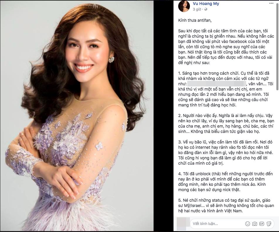 Á hậu Hoàng My: 5 điều gửi antifan về cách chửi mình trên mạng xã hội-1