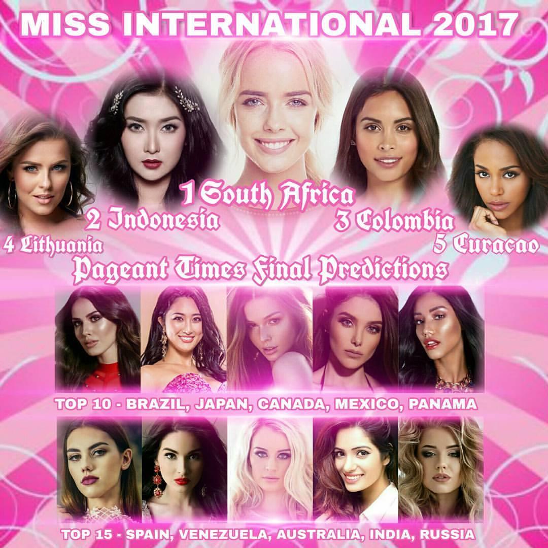 Sát giờ chung kết Miss International 2017, Thùy Dung rơi khỏi bảng vàng dự đoán top 15-3