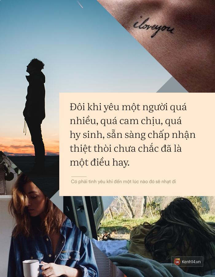 Có phải tình yêu khi đến một lúc nào đó sẽ nhạt đi và người ta chẳng còn thiết tha nhau nữa?-3