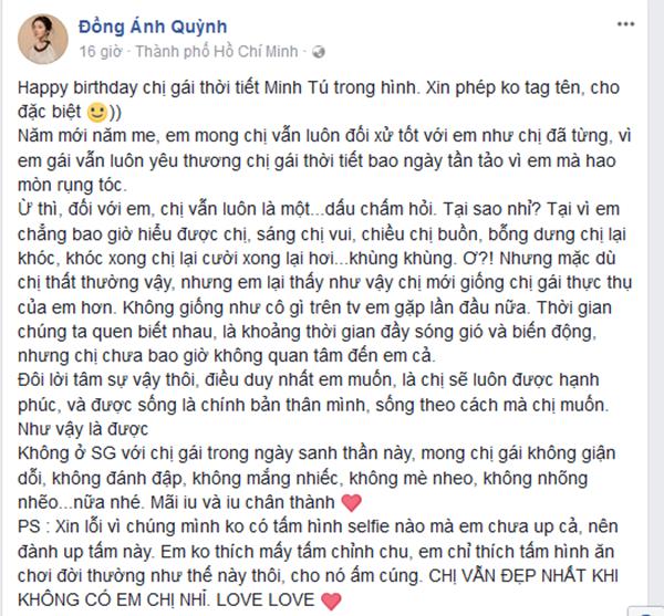 Minh Tú - Đồng Ánh Quỳnh đích thị là cặp thầy trò tình nhất showbiz-2