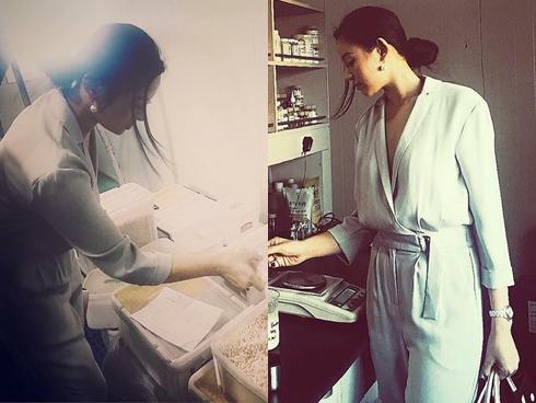 Hot girl - hot boy Việt 17/11: Ly Kute khoe khoảnh khắc đáng yêu của Khoai Tây khi đi chùa-11