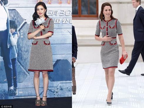 Dương Mịch đụng hàng công nương Anh: Ai mặc đẹp hơn?