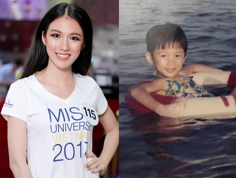 Đọ nhan sắc thời em chưa 18 của dàn thí sinh Hoa hậu Hoàn vũ Việt Nam 2017-12