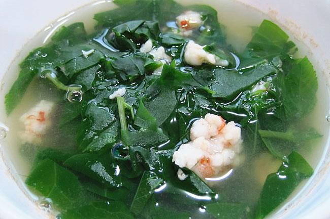 Những cách đơn giản để nấu canh ngon từ rau mồng tơi-1