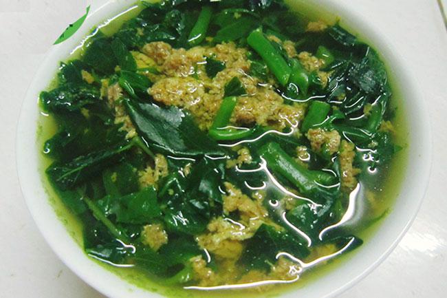 Những cách đơn giản để nấu canh ngon từ rau mồng tơi-3