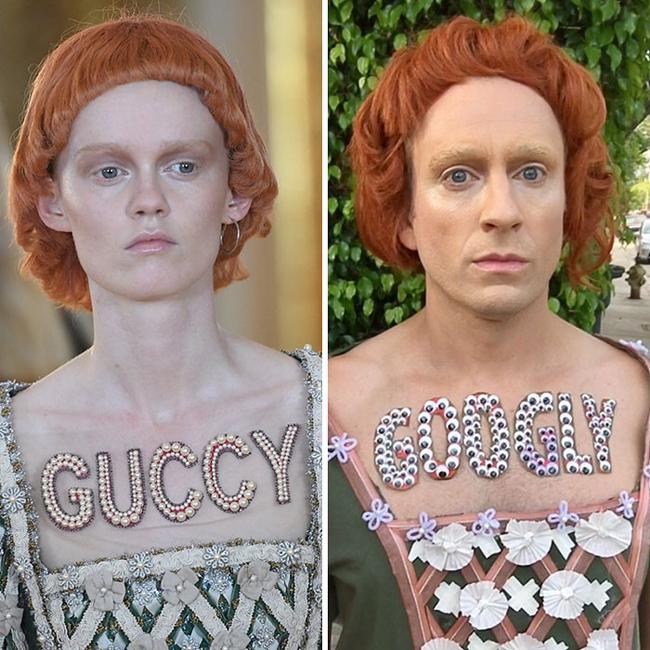 Chàng trai nhại người nổi tiếng với thời trang cây nhà lá vườn-7