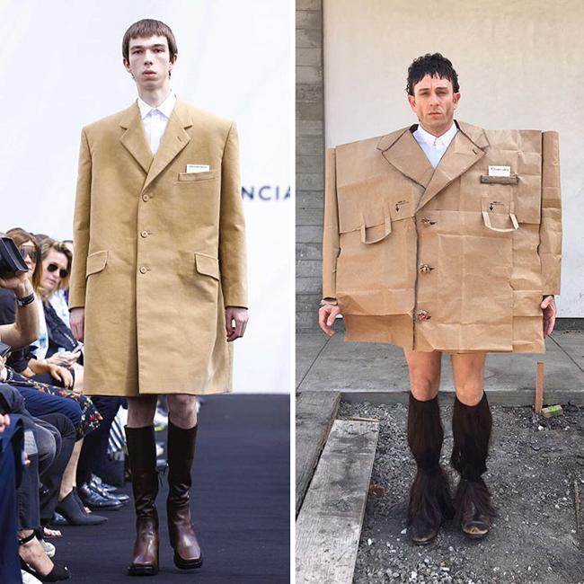 Chàng trai nhại người nổi tiếng với thời trang cây nhà lá vườn-10