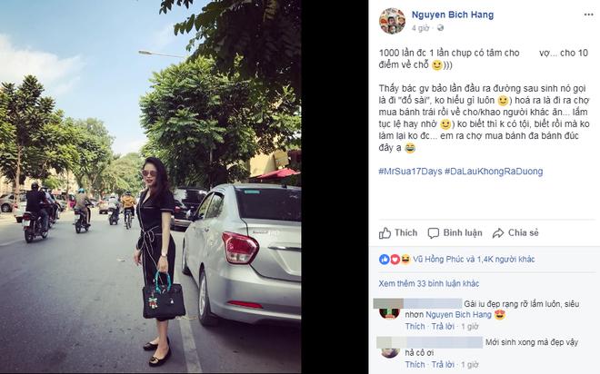 Sau 17 ngày ở cữ, ‘hot mom’ Hằng Túi khoe dáng đẹp eo thon khi xuống phố-1