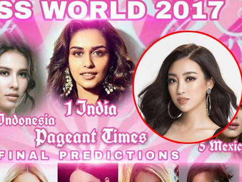 Đỗ Mỹ Linh góp mặt trên các bảng xếp hạng sắc đẹp sát giờ chung kết Miss World 2017