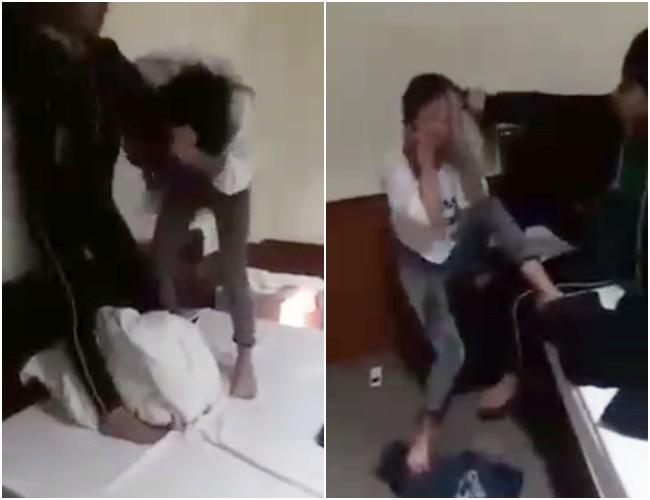 Nhắn tin thách thức vợ của nhân tình, cô gái trẻ bị đánh ghen tơi tả trong nhà nghỉ gây xôn xao-1