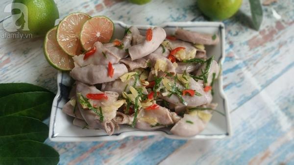 Công thức làm lòng non trộn mắm đổi vị cho thực đơn gia đình-5