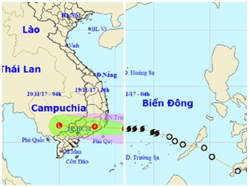 Bão số 14 suy yếu thành áp thấp nhiệt đới, nhiều nơi mưa to