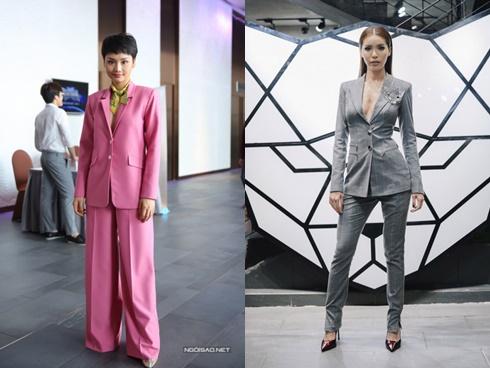 Cùng diện mốt suits không nội y, Minh Tú đẳng cấp vời vợi, Miu Lê hoá ‘bà nội’