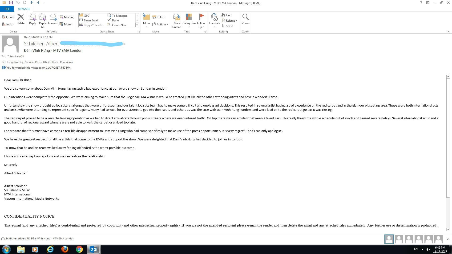 MTV Việt Nam chính thức giải thích và xin lỗi về lùm xùm của Đàm Vĩnh Hưng tại lễ trao giải EMA 2017-3