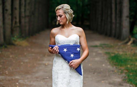 Câu chuyện đau lòng phía sau bộ ảnh cưới chỉ một mình cô dâu-2