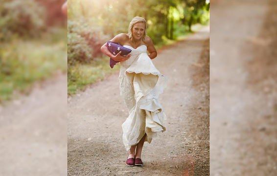 Câu chuyện đau lòng phía sau bộ ảnh cưới chỉ một mình cô dâu-5