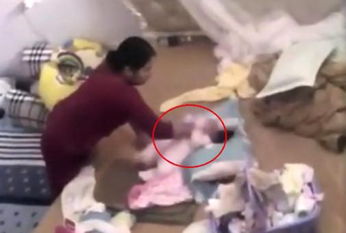 Bắt khẩn cấp nữ giúp việc bạo hành bé gái hơn một tháng tuổi-1