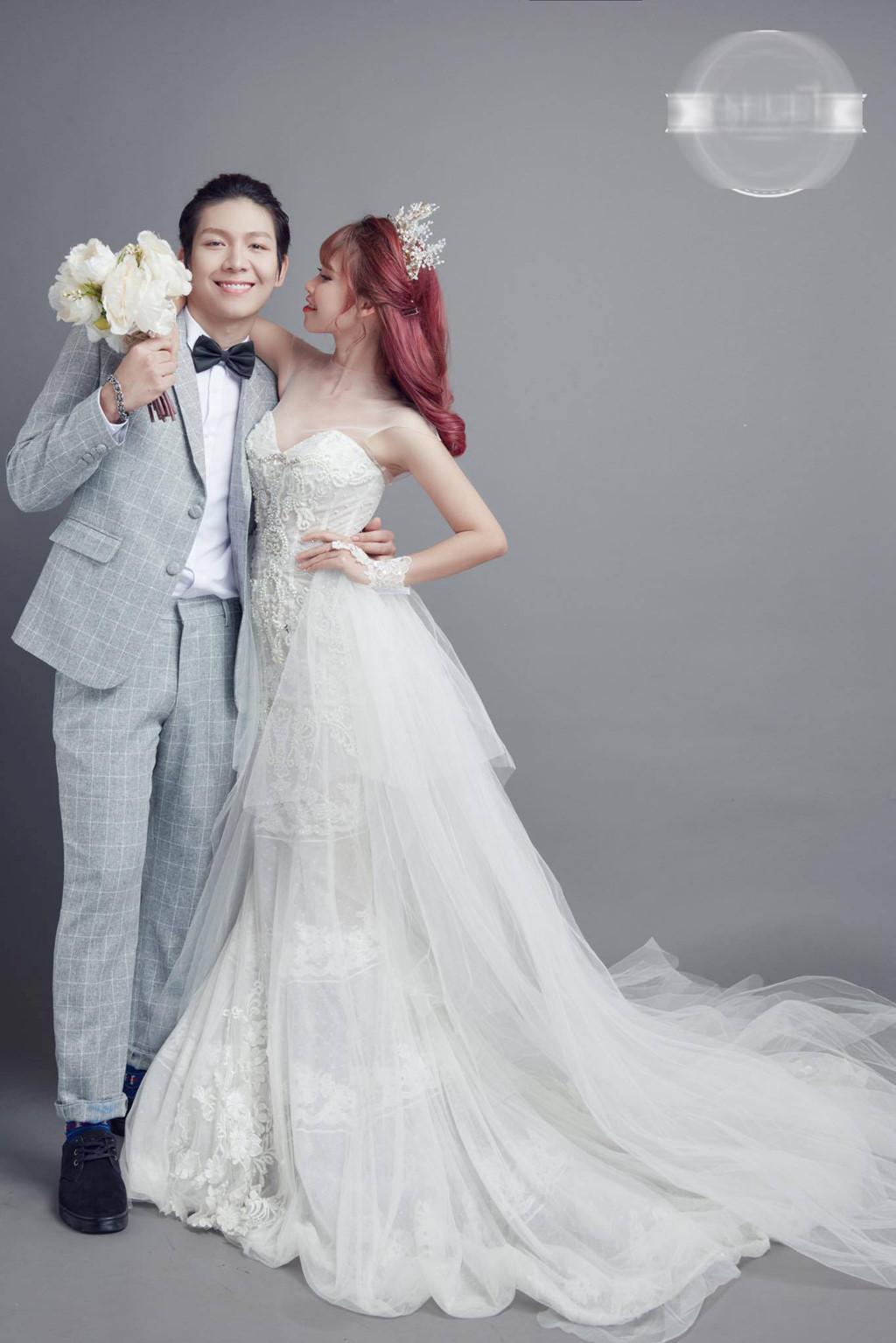 Khởi My mặc váy ôm sát gợi cảm trong bộ ảnh cưới với Kelvin Khánh-2