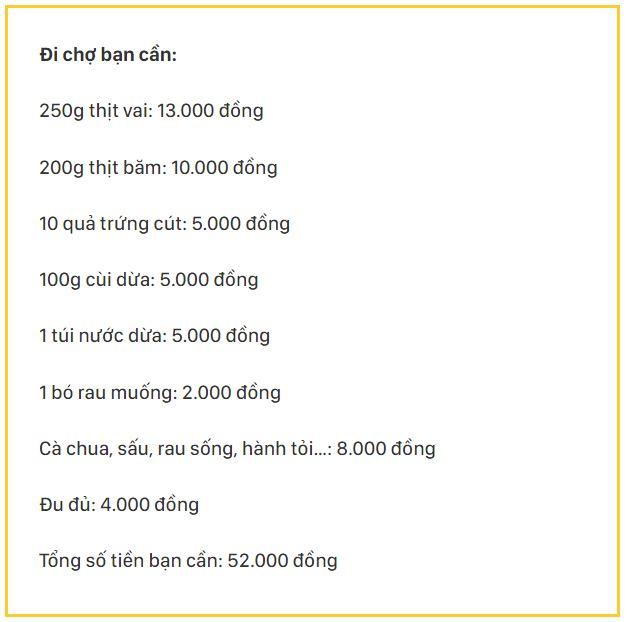 Chỉ với 52 ngàn đồng bạn đã có thực đơn cơm tối chuẩn ngon đúng điệu-7