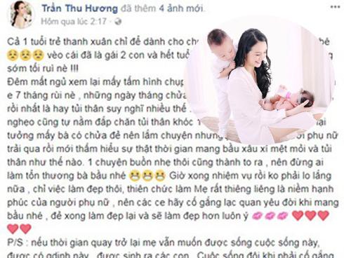 Sau loạt ảnh khoe eo thon, hot mom Hằng ‘Túi’ đăng ảnh con trai đầy tháng siêu yêu-7