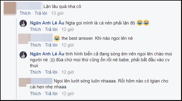 Rất lâu mới tái xuất, hoa hậu Ngân Anh nói giỡn: Người ta gọi tôi là cá nên đành phải lặn-3