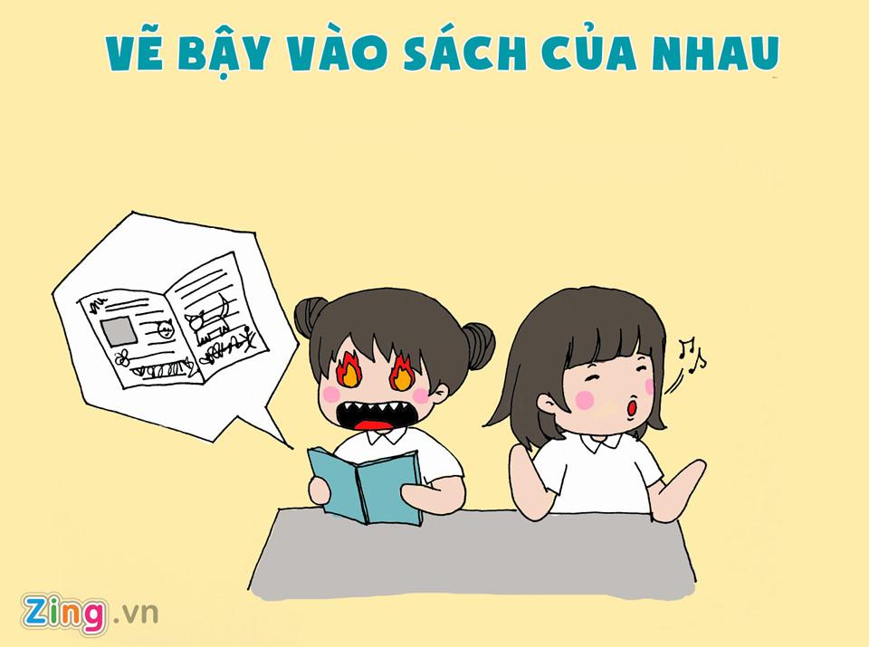 Những trò đùa bạn thường làm với đứa ngồi cùng bàn là gì?-1
