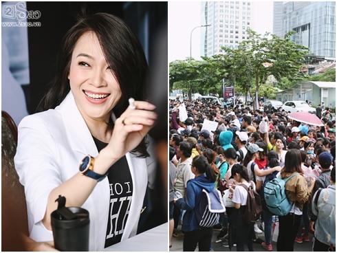 Công dân gương mẫu Mỹ Tâm dặn dò fan không xả rác ở phố đi bộ-17