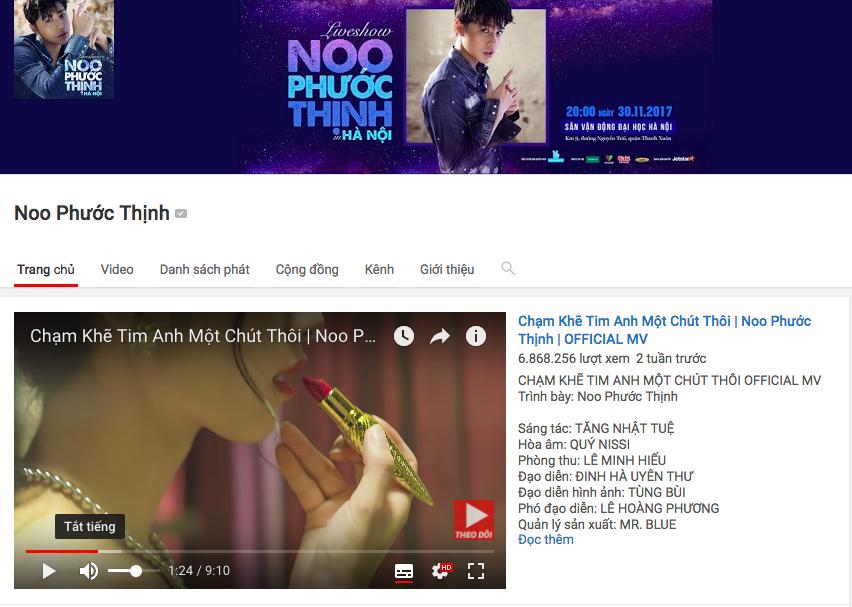 Chỉ vừa được thả cửa vài tiếng đồng hồ, MV của Noo Phước Thịnh tiếp tục bị gỡ bỏ trên kênh Youtube-1