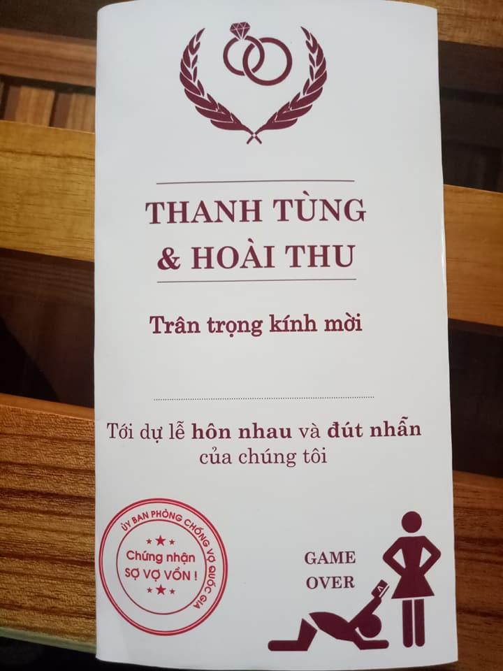 Chết cười với thiệp cưới án tù chung thân bá đạo nhất quả đất-1