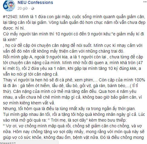 Câu chuyện dễ thương của cô gái mập ú, yêu 10 người 9 người yêu cầu giảm cân-1