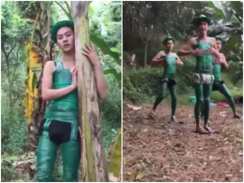 Màn biểu diễn thời trang siêu kinh điển trên... đường làng-2