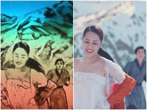 'Sống xa anh chẳng dễ dàng' xuất hiện MV tranh cát và bản cover của Bảo Anh nhí
