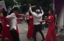 Dàn bê tráp mở nhạc sàn nhảy loạn đường ở An Giang-1