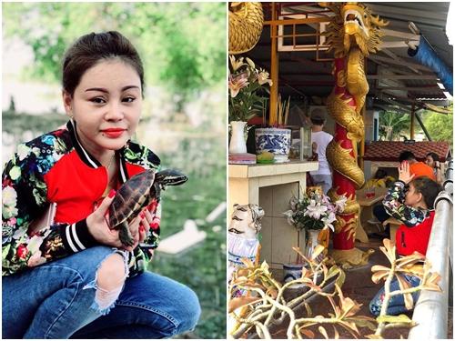 Lê Giang đi chùa cầu bình an sau ồn ào tố chồng cũ Duy Phương bạo hành trên truyền hình
