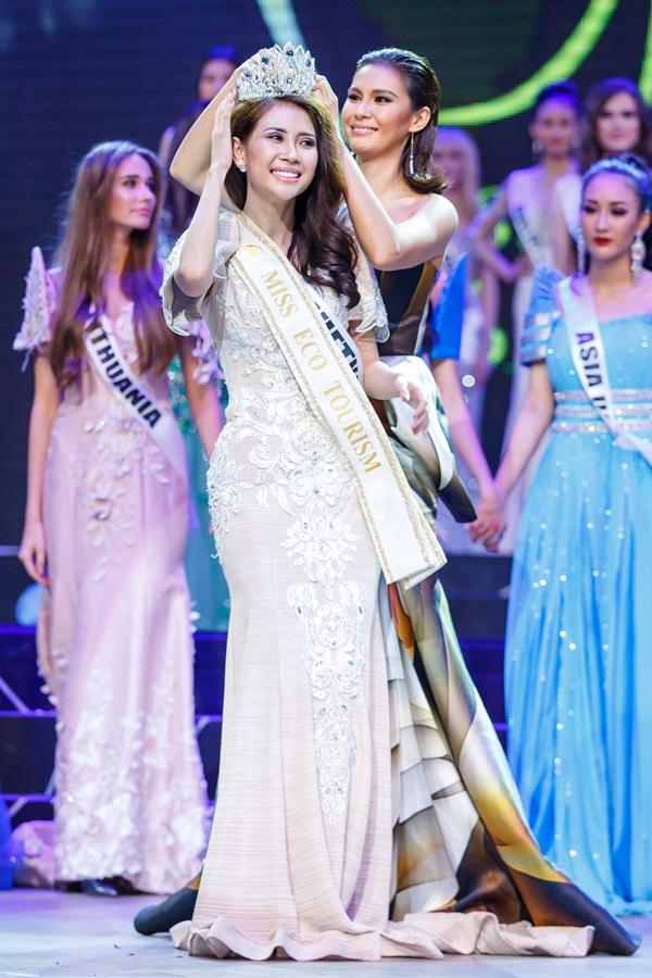 Á khôi Liên Phương bất ngờ đoạt vương miện Miss Eco Tourism 2017-2