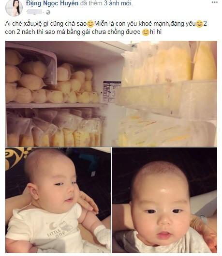 Huyền Baby khoe biểu cảm siêu đáng yêu của con trai nhỏ cùng kho vàng trong tủ lạnh-1