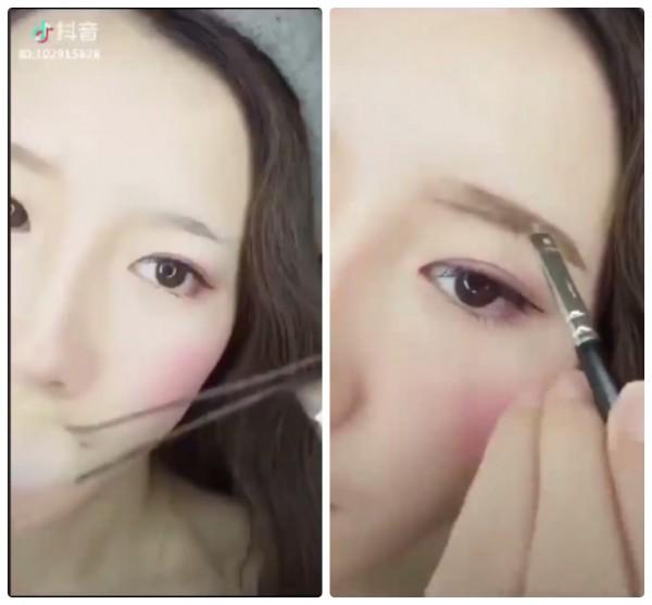 Phục sát đất với clip trang điểm của các cô nàng không có lông mày-2