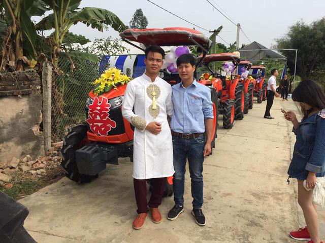 Chú rể Hải Dương mang 8 máy cày đi hỏi vợ gây sốt cộng đồng mạng-2
