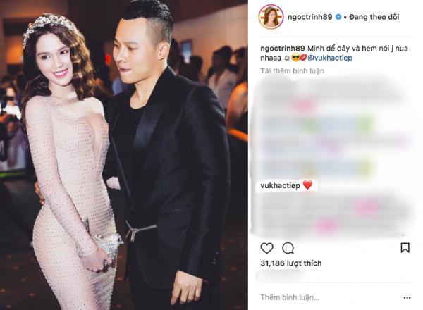 Ngọc Trinh - Vũ Khắc Tiệp sánh bước tại sự kiện sau nghi án cạch mặt-1